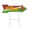 Signmission Pizza Zone Arrow Yard Sign Funny Home Decor 30in Wide C-ARROW10-999668 - alternate 1